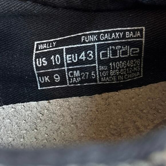 Hey Dude Wally Funk Galaxy Baja Men's Slip On Shoes Lightweight Loafers Size 10 - Picture 8 of 8